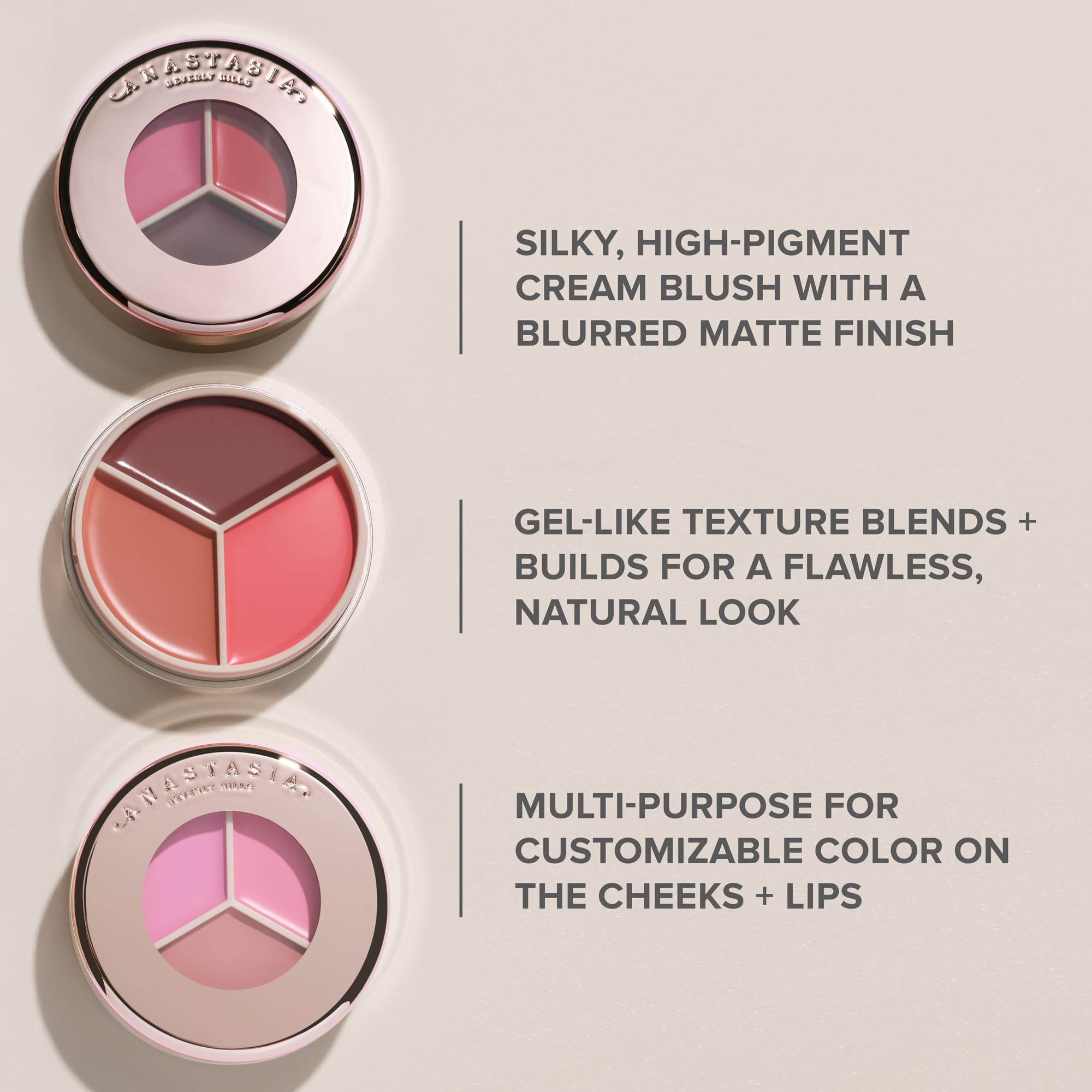 Anastasia Beverly Hills Magic Touch Blush Trio – Berry/Rose Trio
