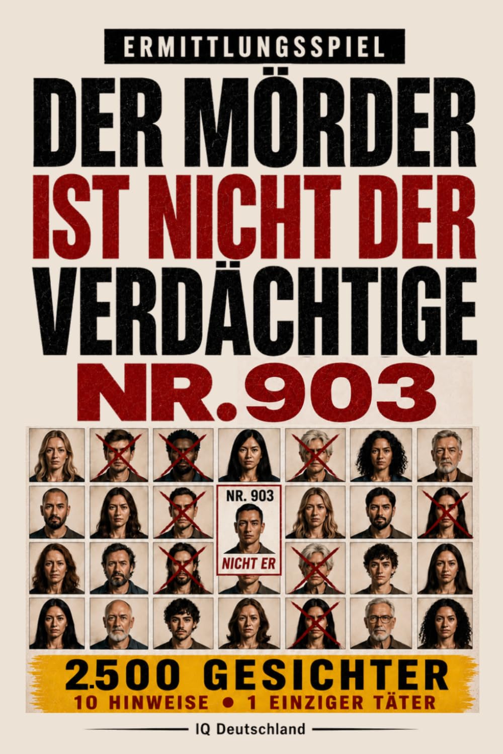 Der Täter ist nicht Verdächtiger Nr. 903: 10.000 Gesichter, 10 Hinweise, 1 Täter – Interaktives Krimi-Rätselbuch mit Beobachtung, Logik und Deduktion (Der Täter ist unter ihnen)
