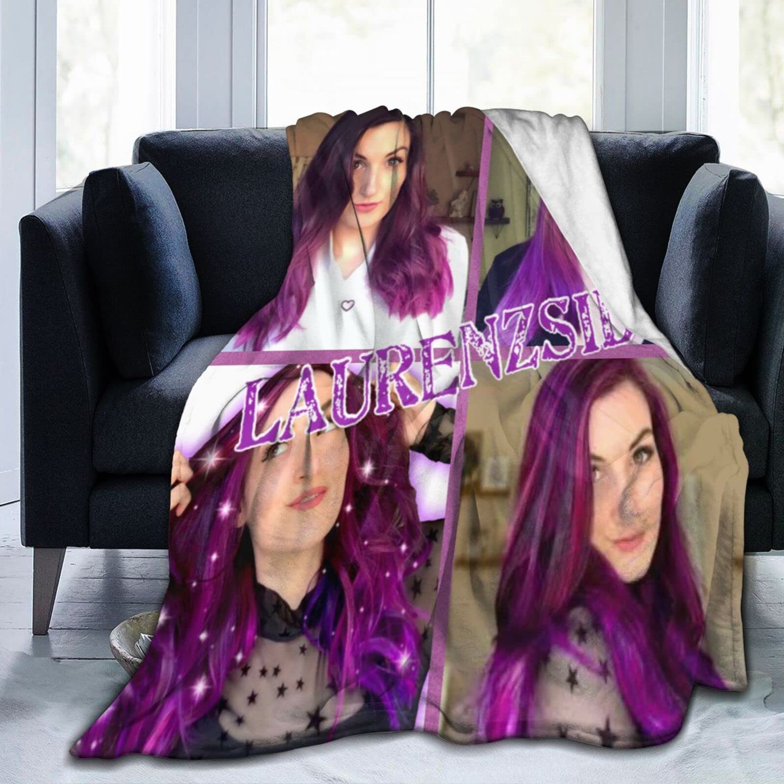 YINGD Blanket Laurenzside Super Soft Flannel Fleece Lightweight Throw Blankets Air Conditioning Blanket Couch Sofa Bedroom For Kids Adults