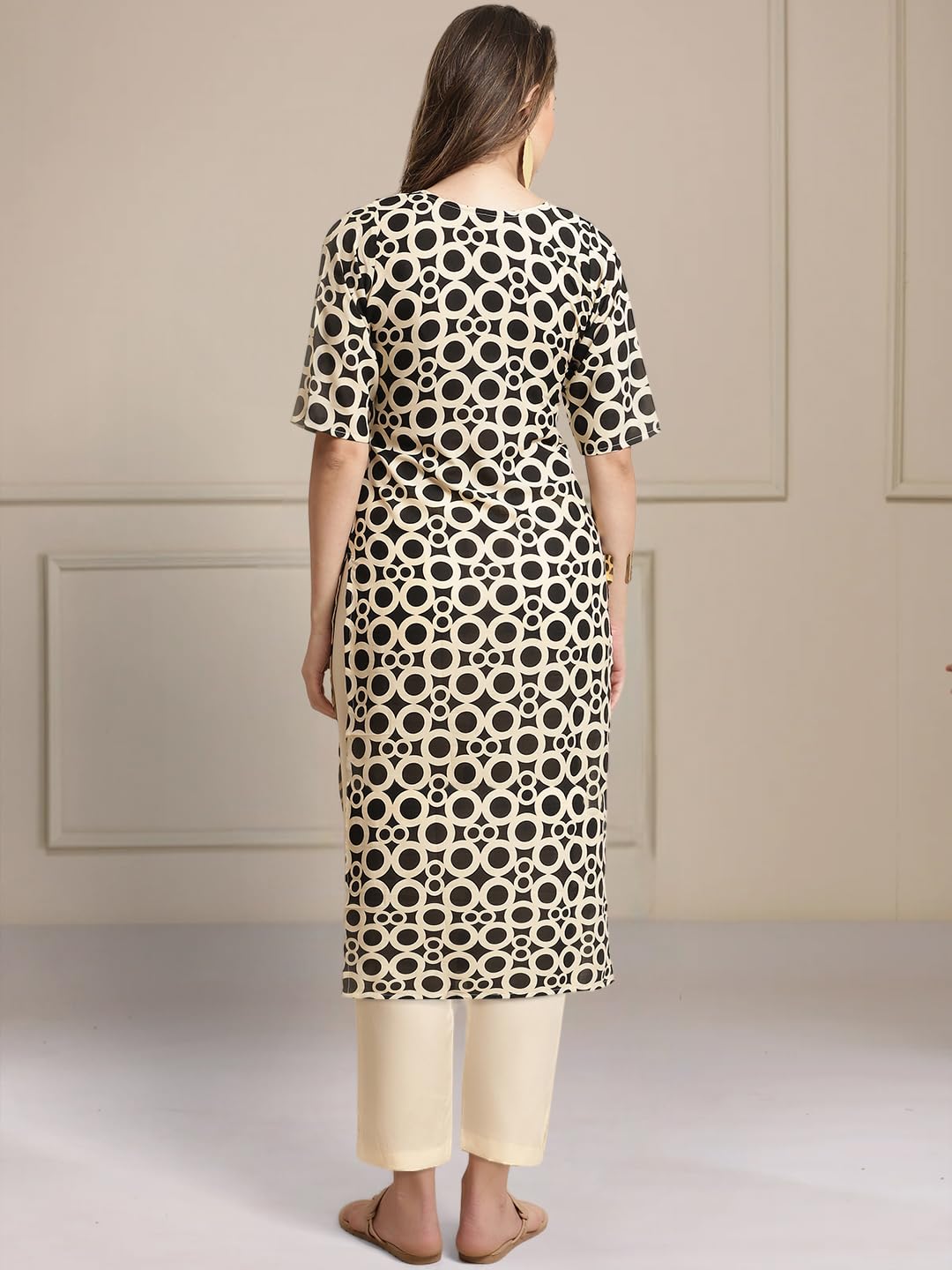 Tee Projekt Printed Crepe Kurti & Pant Set For Women Festival Wear Stylish Kurta Set