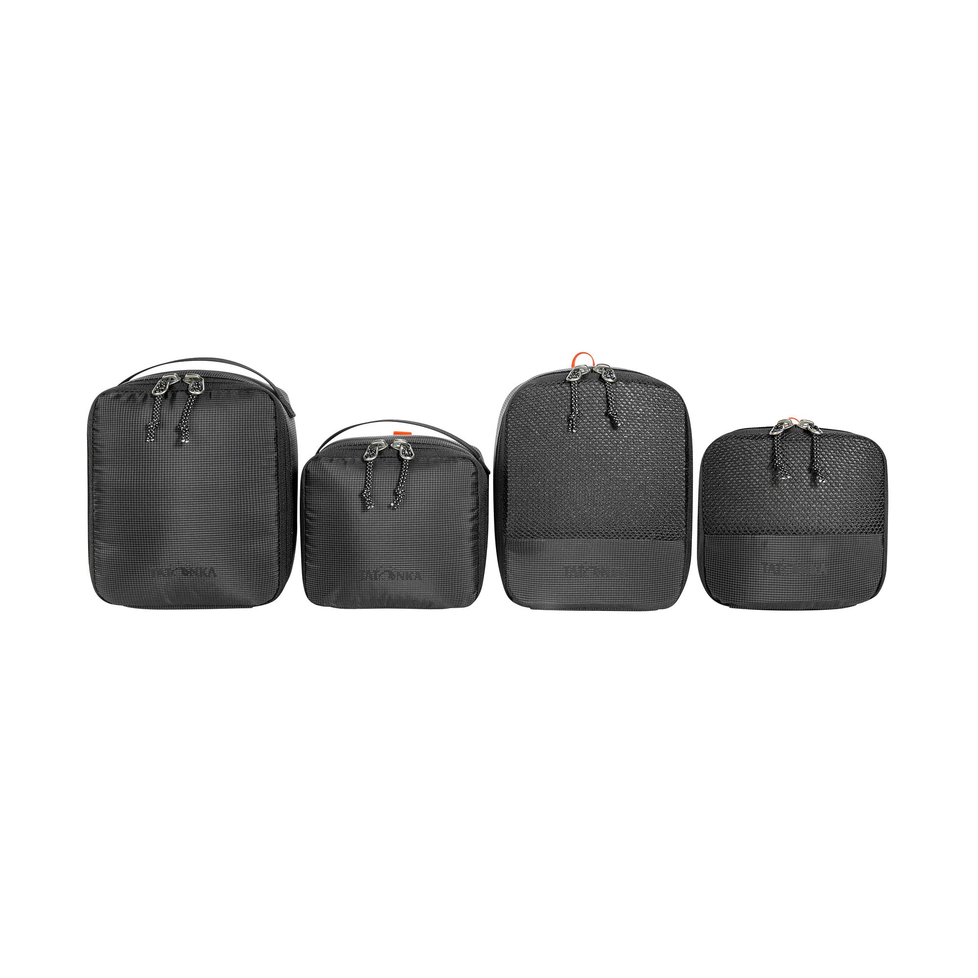 Tatonka EDC Organisation Set (6-teilig) - Praktisches Taschen- und Riemenset zur Gepäck-Organisation in Rucksäcken (4 Packwürfel, 2 Riemen) - Mit Klettflächen zur Fixierung