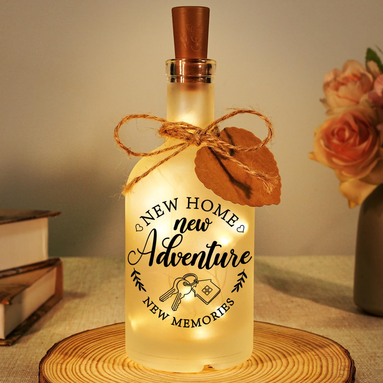 New Home Gifts, Housewarming Gifts for New Home – LED Bottle Light, House Warming Present for Couples, Friends, Family，Ideal for Housewarming, Moving in — image 1