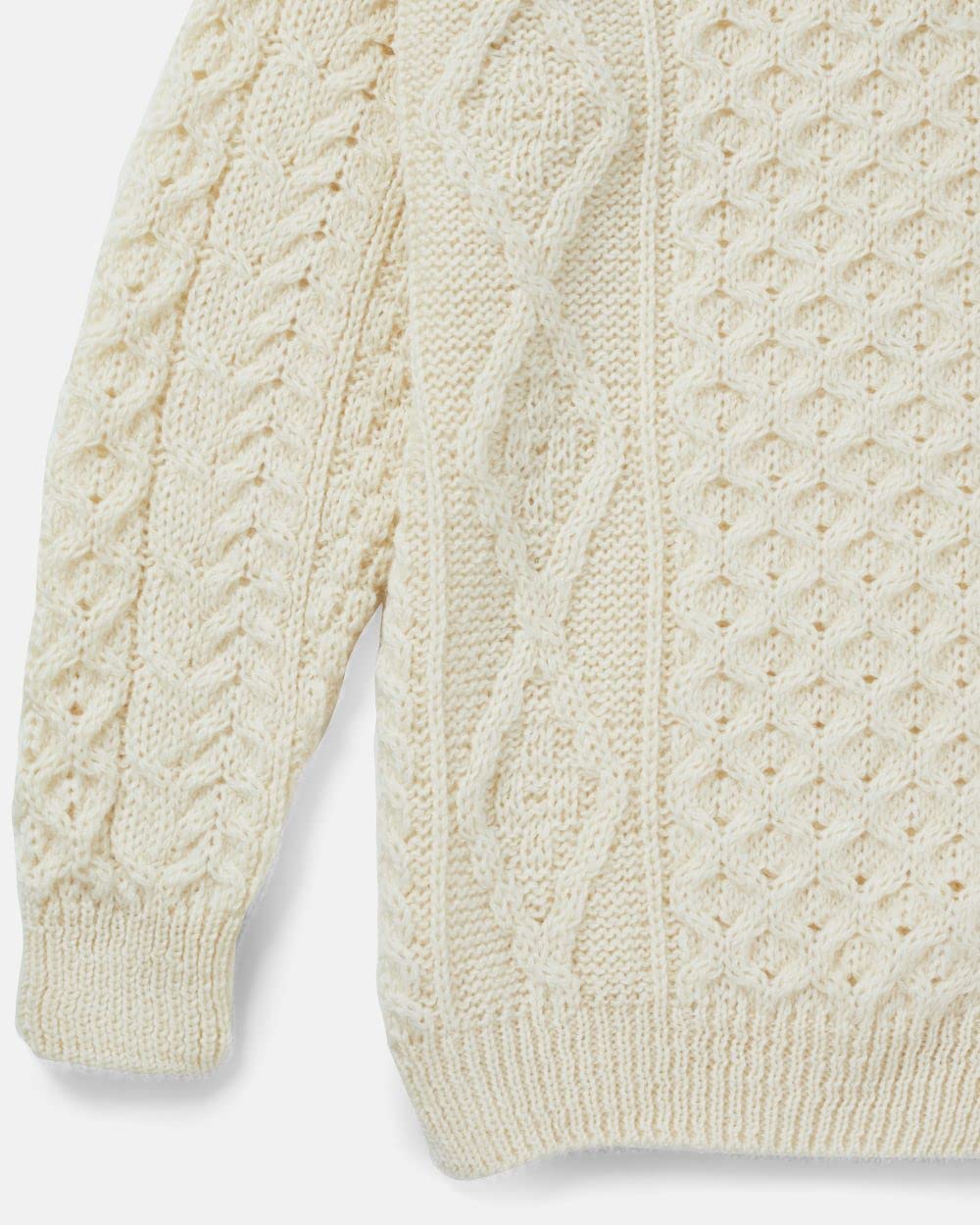 Aran Woollen Mills Men's Wool Jumper Fishing Jumper Made in Ireland