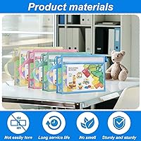 Vista 11 de Paquete de 15 bolsas de malla con cremallera, almacenamiento de bloques de construcción de rompecabezas de doble capa, bolsas de bloques de nailon