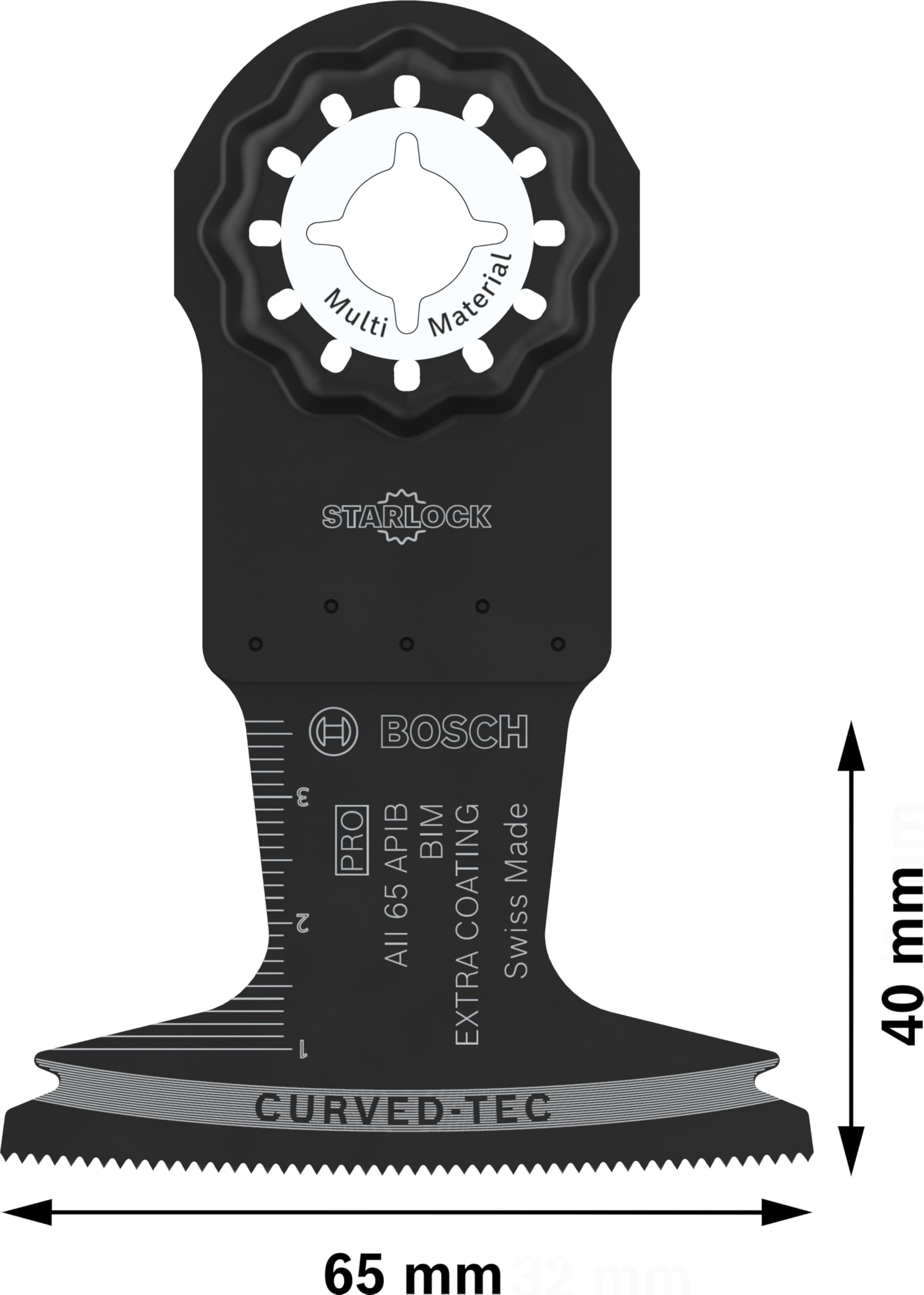 Bosch PRO Multi Material Multitool Blade - AII 65 APIB For Wood With Nails & Metal