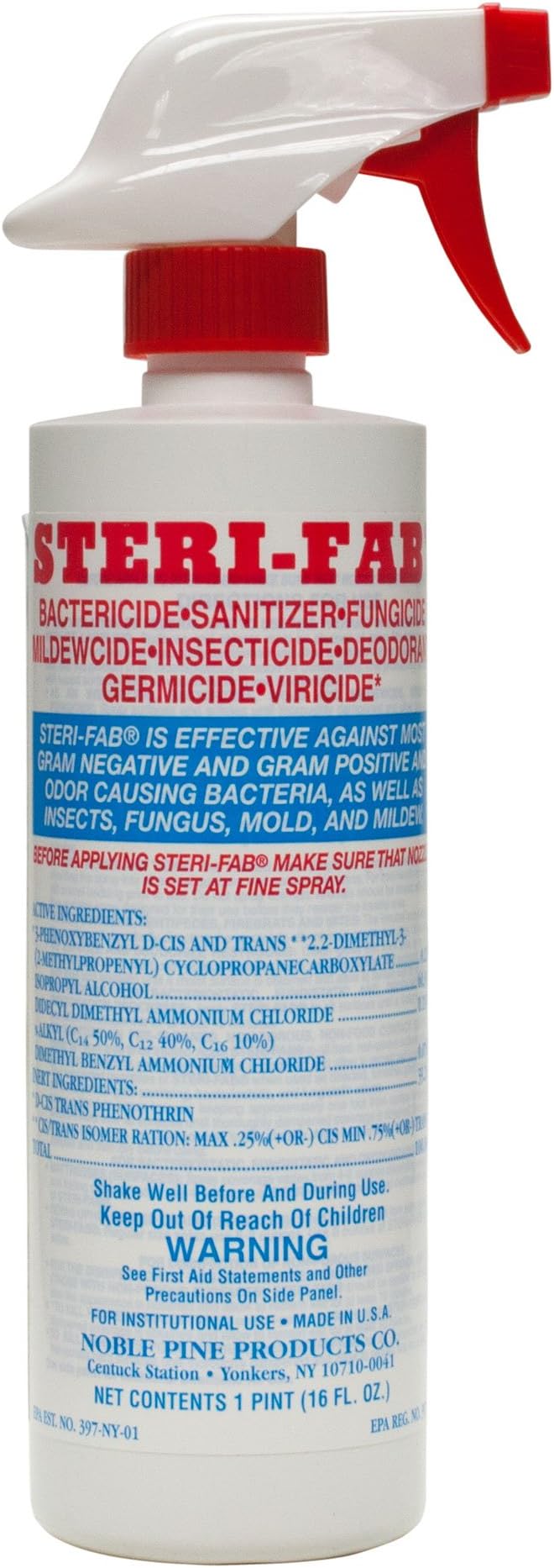 Noble Pine Sterifab Sanitizer Bed Bugs Pest Control One Case (12 16 oz bottles) by