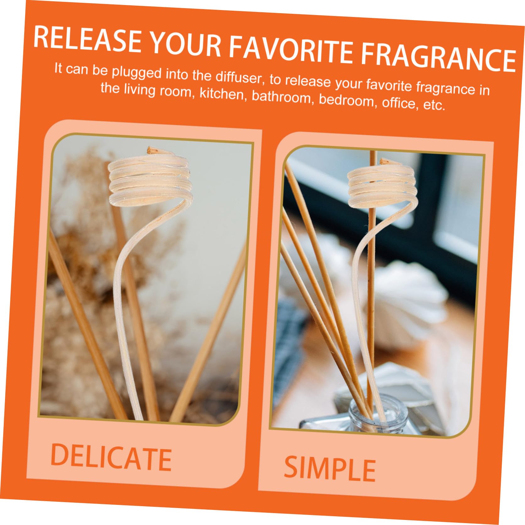 Cabilock 5 Sätze Aromatherapie-Stick Duftdiffusor Für Zu Hause Nachfüllpackungen Für Duftstäbchen Diffusoren Für Ätherische Öle Austauschbare Diffusorblätter Duft Diffusor Weiß 20 Stück * 5