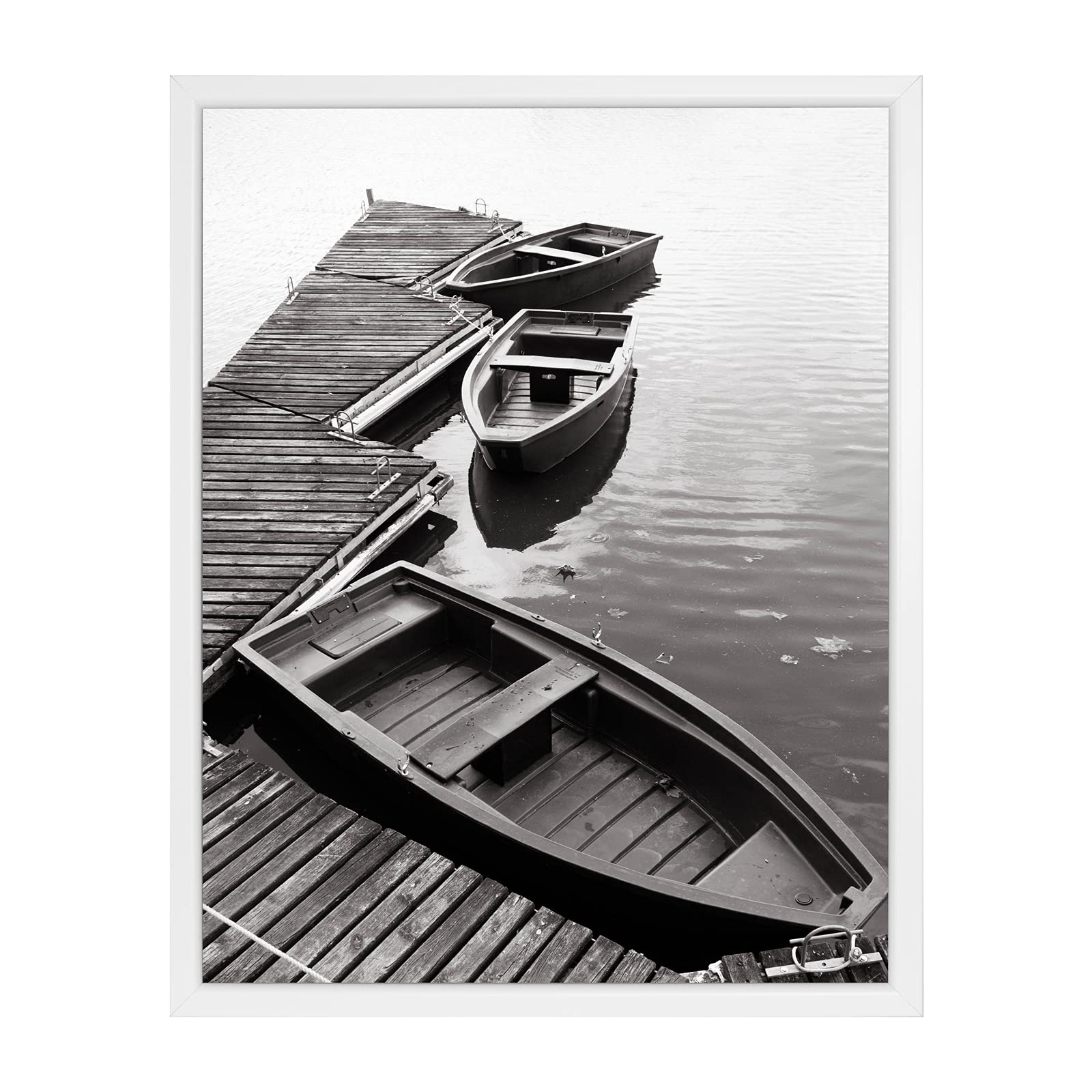 11x14 Picture Frames, White Photo Frames for Wall Mounting, Simple Design Glossy Finish Frame Perfect for Home Decoration, Office, Hotel and Various Ceremonies Praties