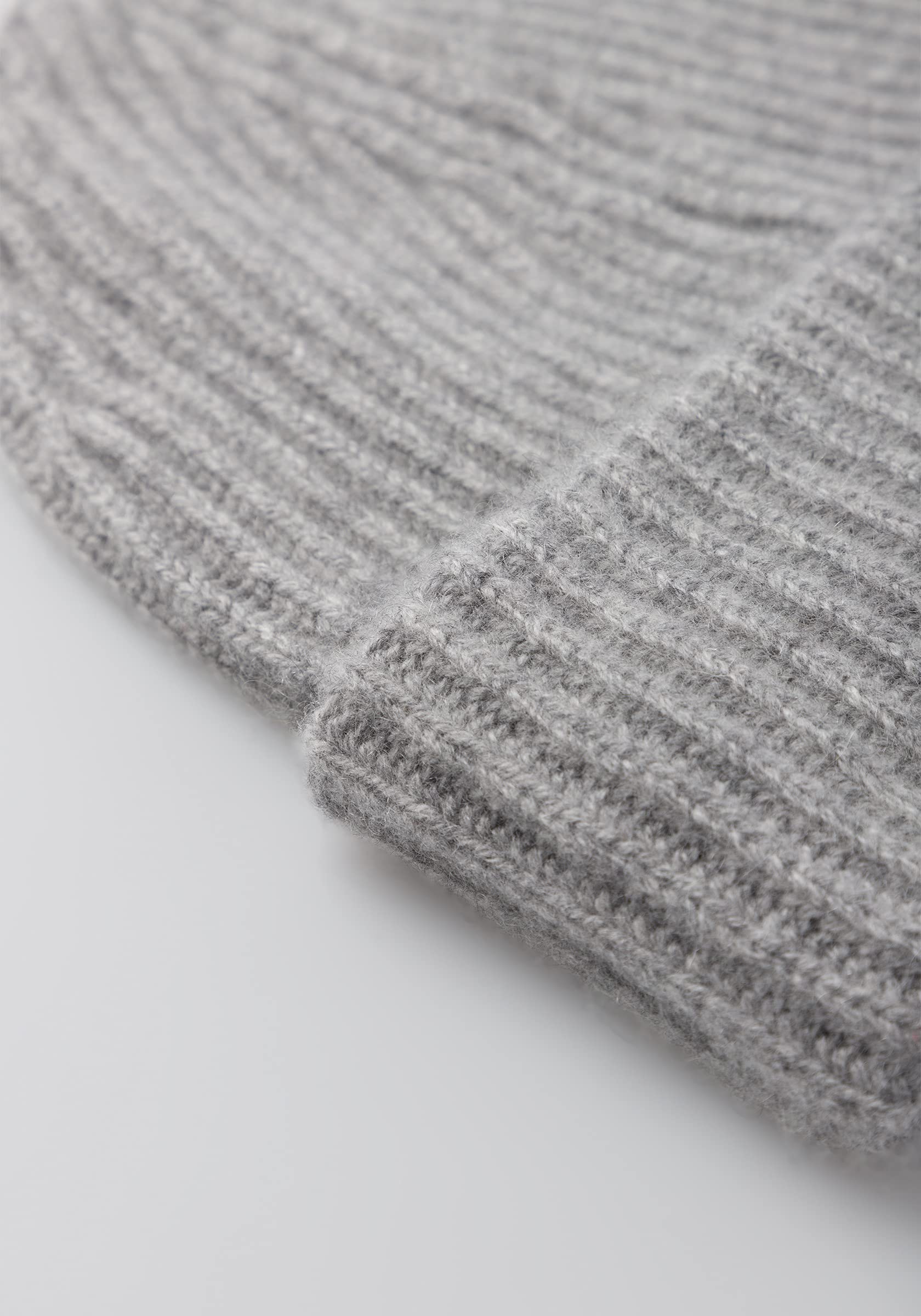 Style & Republic Herren Kaschmir Chunky Beanie – 100% Cashmere, Premium Strick Mütze mit 54 cm Bundumfang, 2-Fach umklappbar, ideal für kalte Tage, One-Size/Einheitsgröße