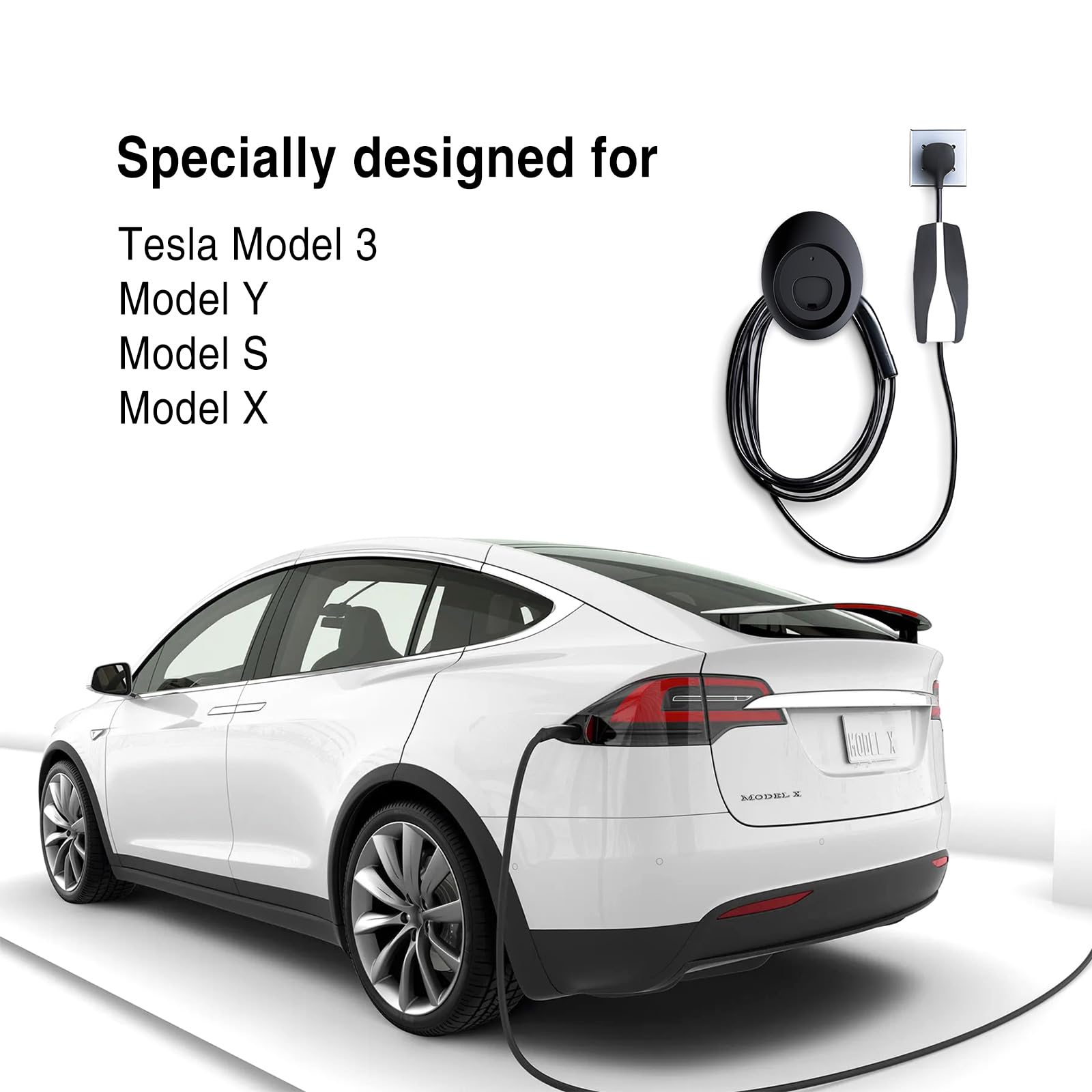 Amazon.co.jp: Tesheer 充電ケーブルホルダー TeslaモデルS/3/Y/X用
