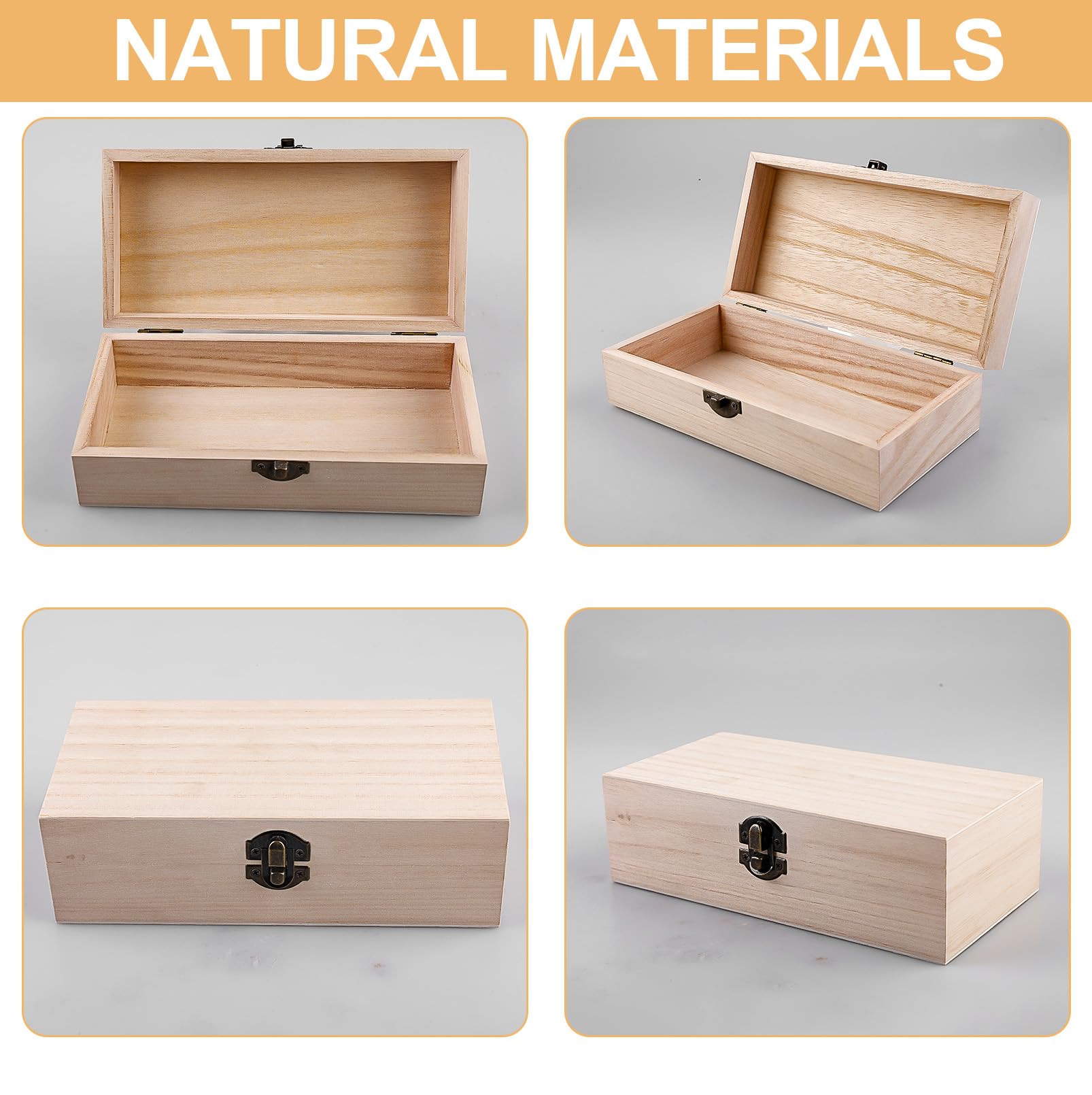 Deksel voor houten kist 300 x 200 x 33 mm kopen