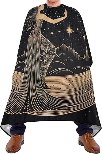 Miniatura 2 de RPLIFE Venus - Delantal de peluquería para teñir el cabello, 64.9 pulgadas x 55.1 pulgadas, delantales para el cabello, delantales de corte para el