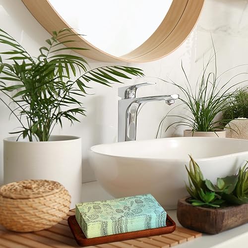 Miniatura 12 de Sinmoe 200 servilletas desechables para invitados, toallas de mano de playa de verano para baño, servilletas de papel desechables de 2 capas