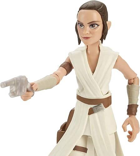 Miniatura 5 de STAR WARS Galaxy of Adventures The Rise of Skywalker Rey Figura de acción de 5 pies con divertido movimiento de acción de sable de luz