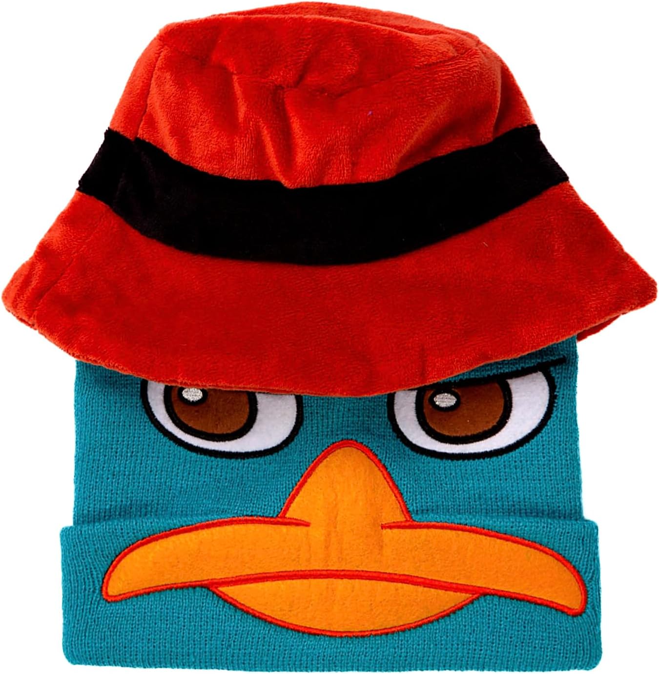 ComfyCamper Mens Undercover Spy Perry Beanie Hat - Adult Womens Hats Platypus Cosplay Accessories Halloween