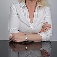 Vista 4 de LinnaLove Pulsera de alerta médica brillante de moda con grabado gratuito pulsera de identificación médica de acero inoxidable para mujeres