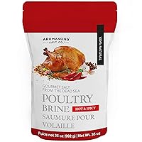 Vista 11 de Aromasong Salmuera de pavo, picante y picante, para salmuera húmeda y seca, 1 libra. 100% natural, condimento gourmet para aves de corral