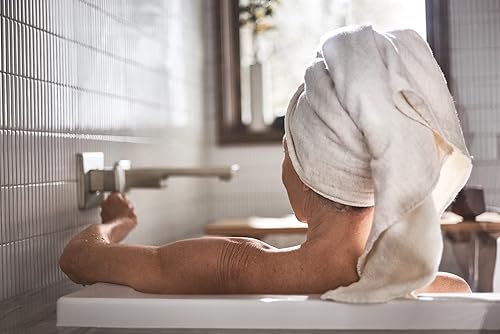 Miniatura 8 de Moen WTS911BN - Grifo de bañera de alto flujo de 90 grados con alcance de boquilla de 10 pulgadas, níquel cepillado