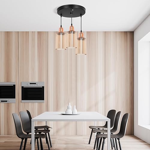 Miniatura 7 de Canomo Kit de toldo de techo de 10 pulgadas, 3 agujeros, accesorios de luz colgante, base de placa de techo redonda, accesorios de iluminación para