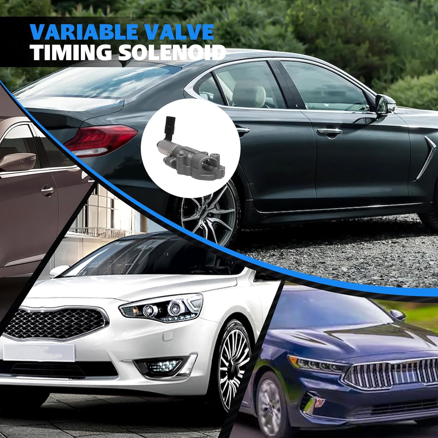 243603CAB2 Engine Variable Valve Timing VVT Solenoid for Genesis G70 G80 G90 2017-2020 Hyundai Azera 2012-2017 Palisade 2020-2023 Santa Kia Cadenza 2014-2020 K900 Sedona for Sorento Stinger Telluride