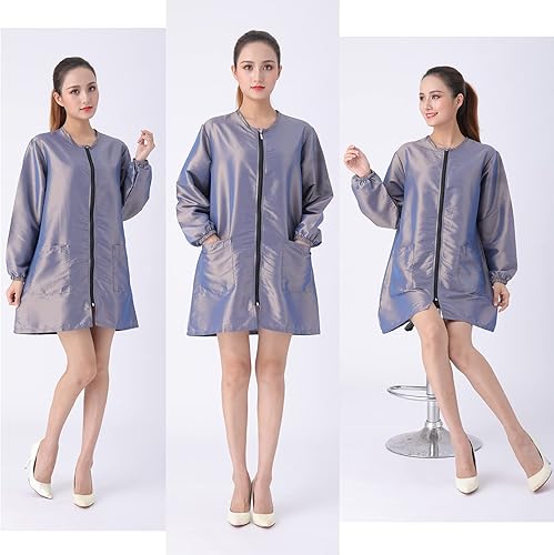 Miniatura 3 de TILYIALA Chamarra profesional de peluquería impermeable para peluquería, delantal de peluquería, ropa de trabajo para mascotas