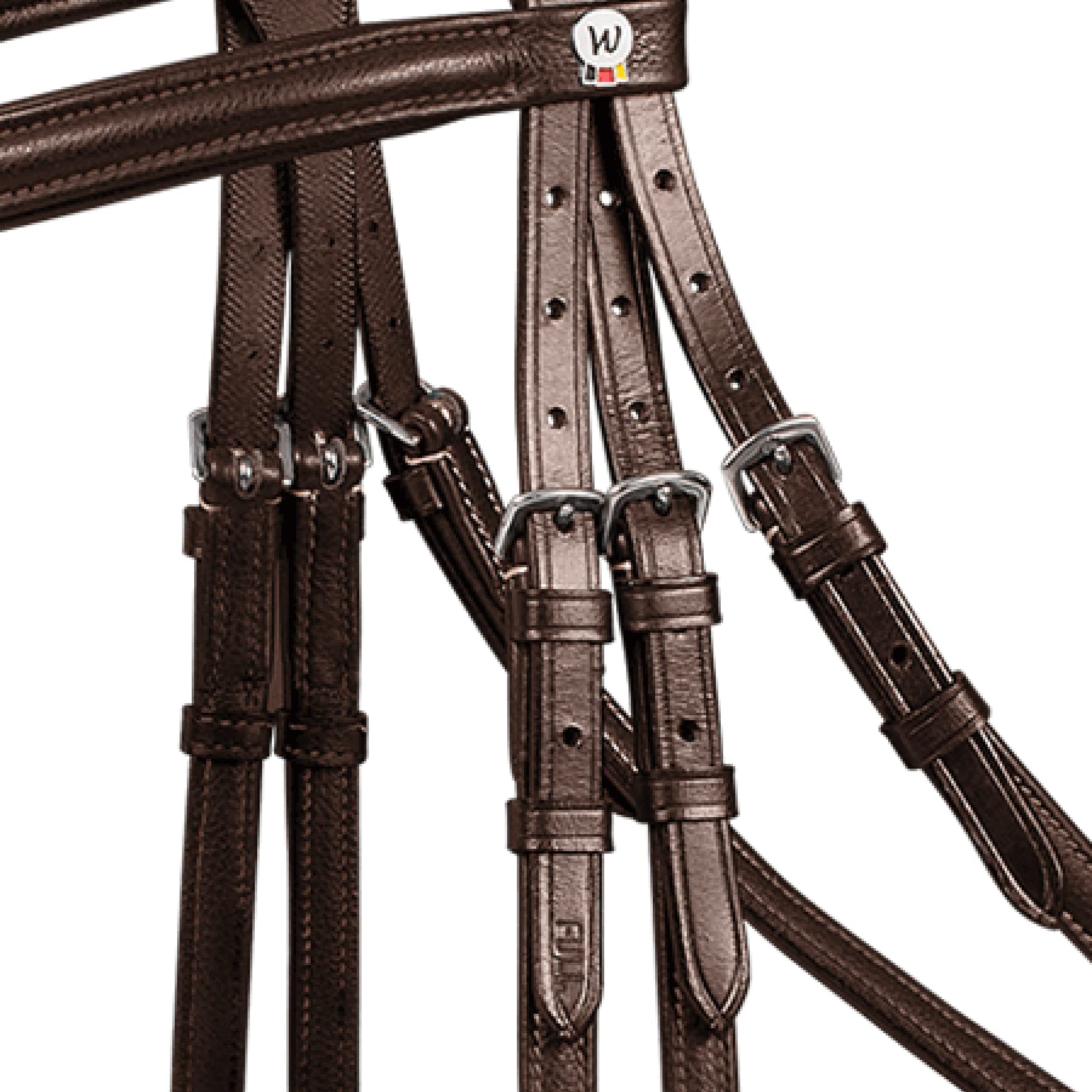 WALDHAUSEN Waldhausen X-Line Supersoft PON - Brida para trenzas, color marrón