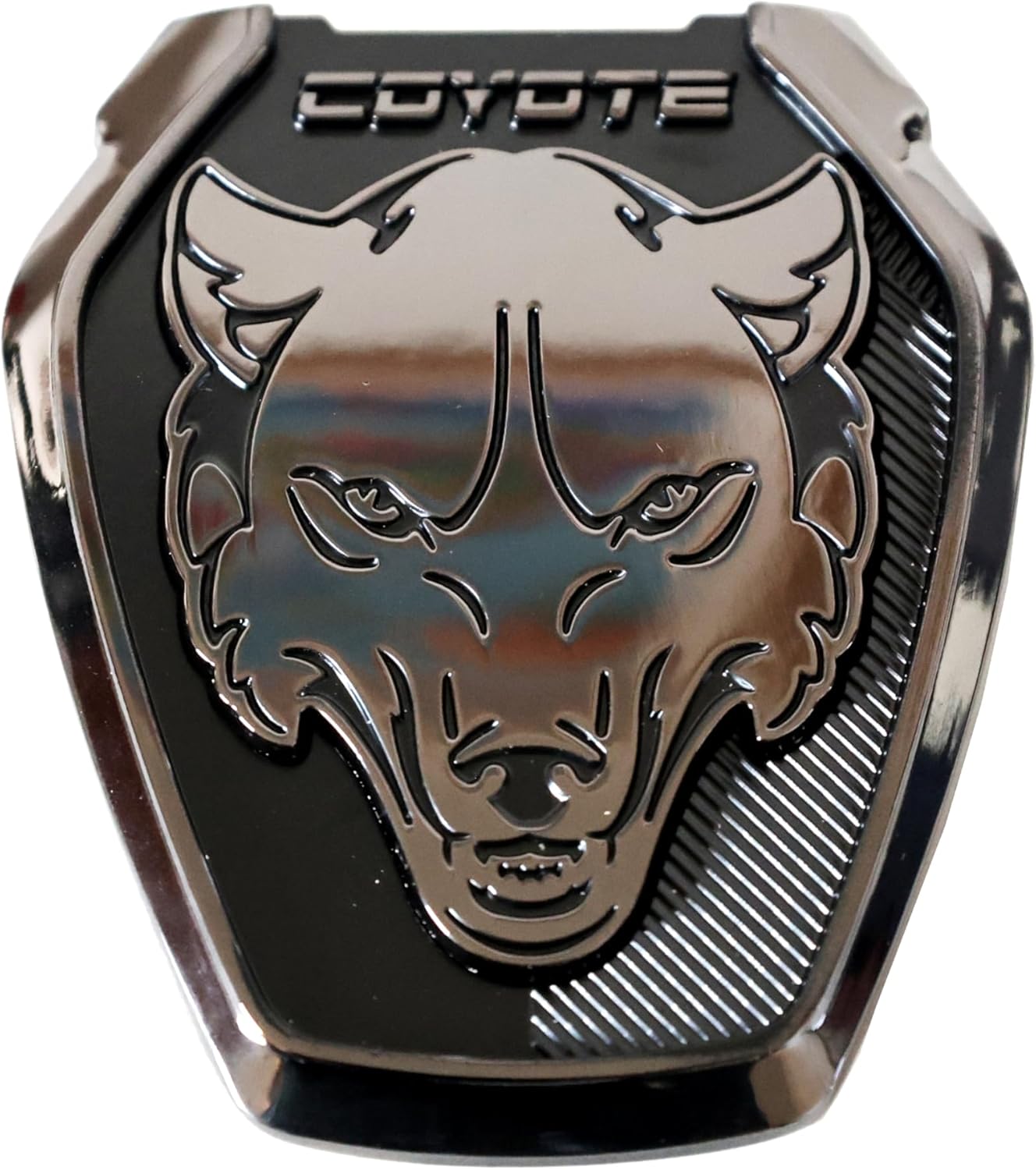S650 Style Dark Coyote Grille/Decklid Badge (Gunmetal/Black)