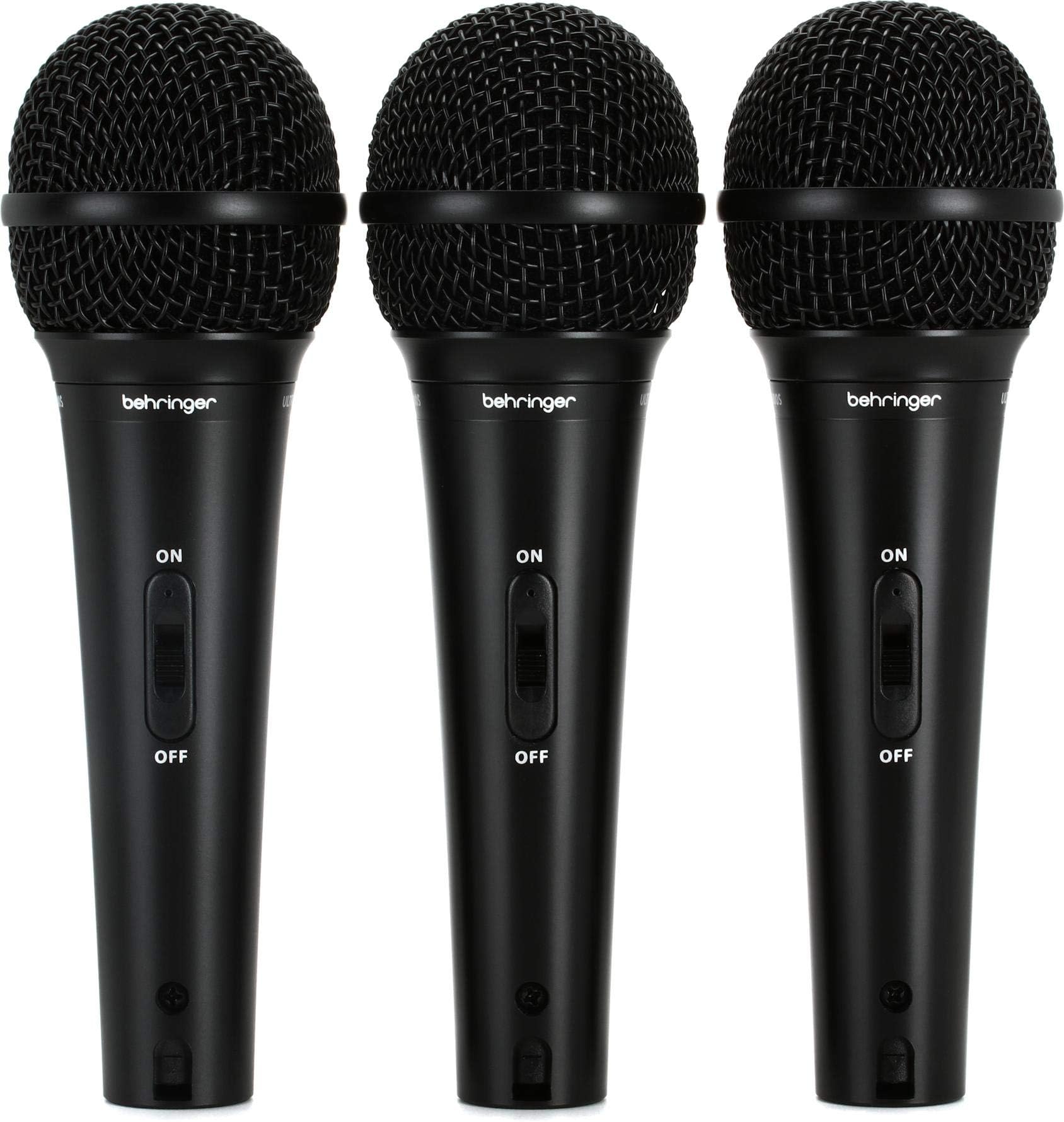 Behringer Xm1800S Ultravoice Dynamic Microphone (Pack Of 3)(Color May Slightly Vary From Black To Dark Grey)
