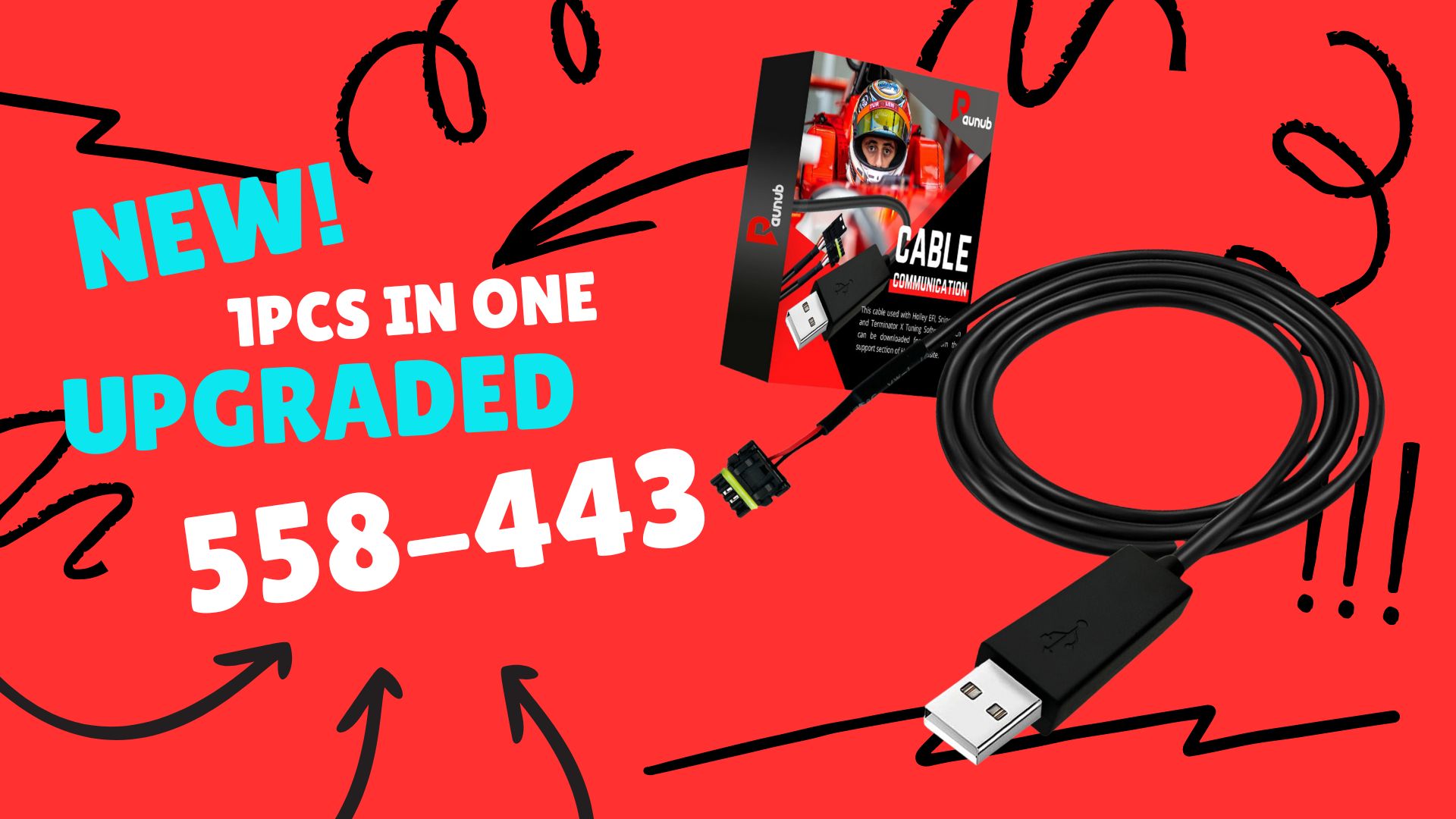 Amazon.com: Paunub Upgraded 558-443 USB 8ft Communication Cable