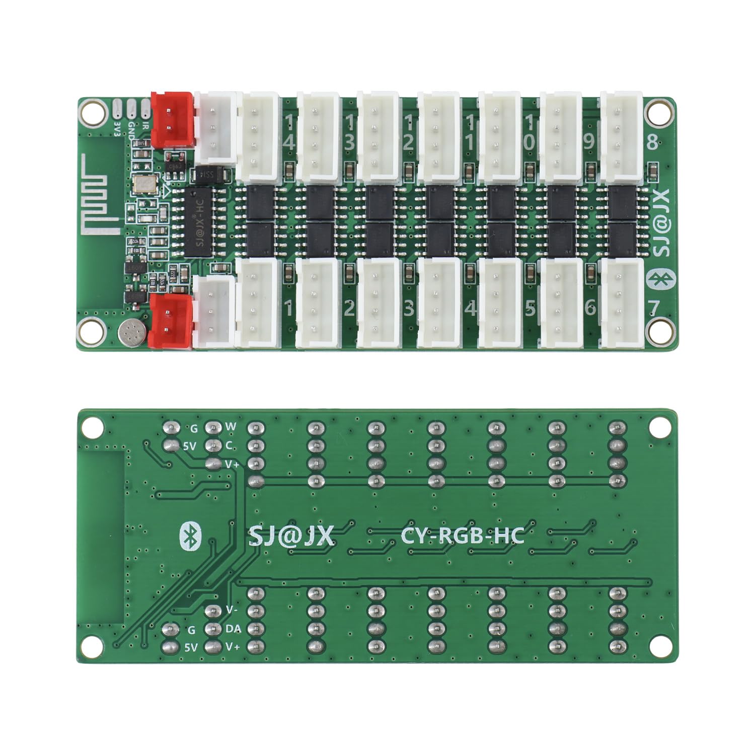 SJ@JX Kit encoder USB Arcade con pulsanti LED RGB e joystick Sanwa a 4/8 vie, interruttori meccanici neri, controller di gioco Plug & Play per PC, MAME, Raspberry Pi, Windows