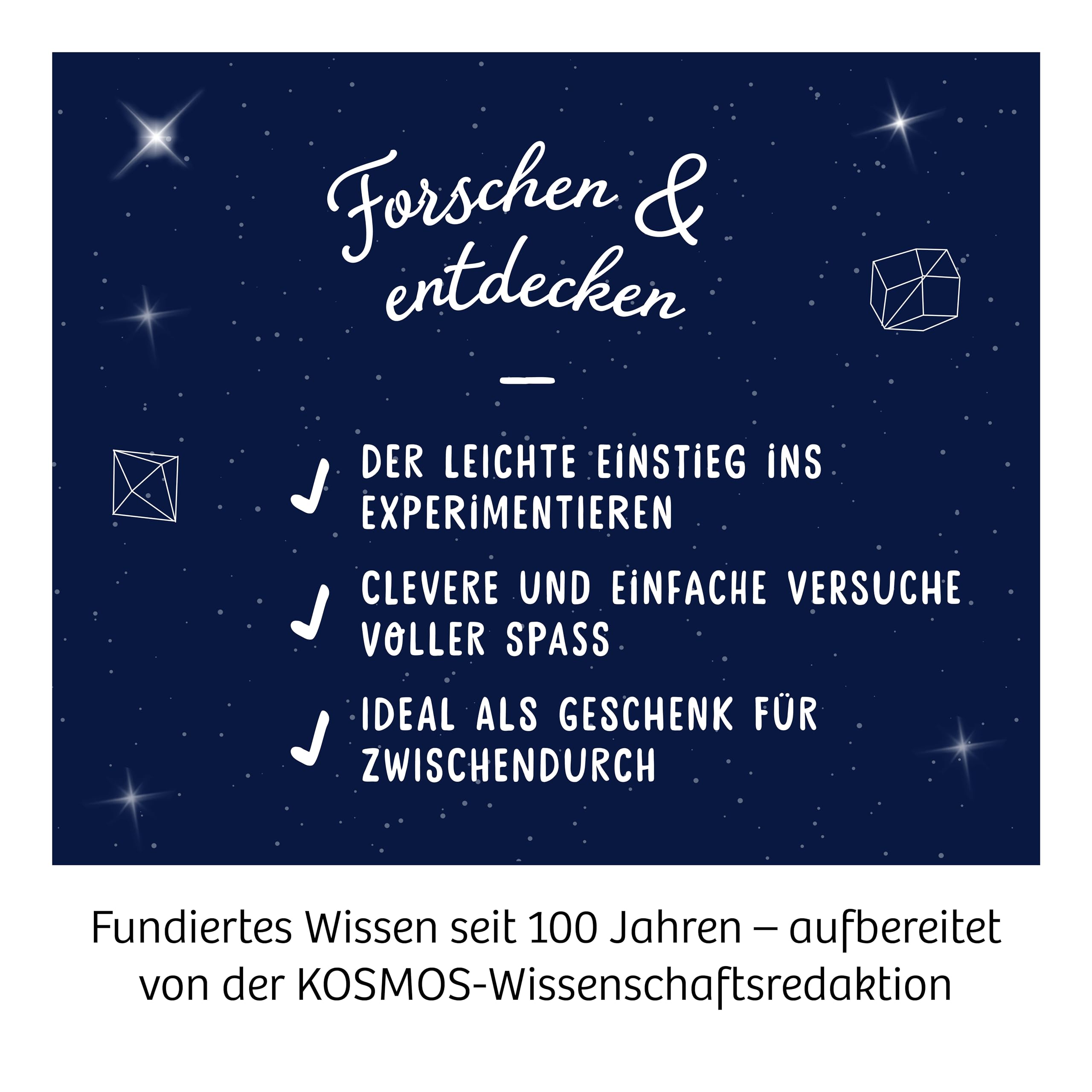 KOSMOS 616755 Grow Crystals - zestaw eksperymentów w hodowli kryształów dla dzieci z wielojęzycznymi instrukcjami (DE, EN, FR, IT, ES, NL)