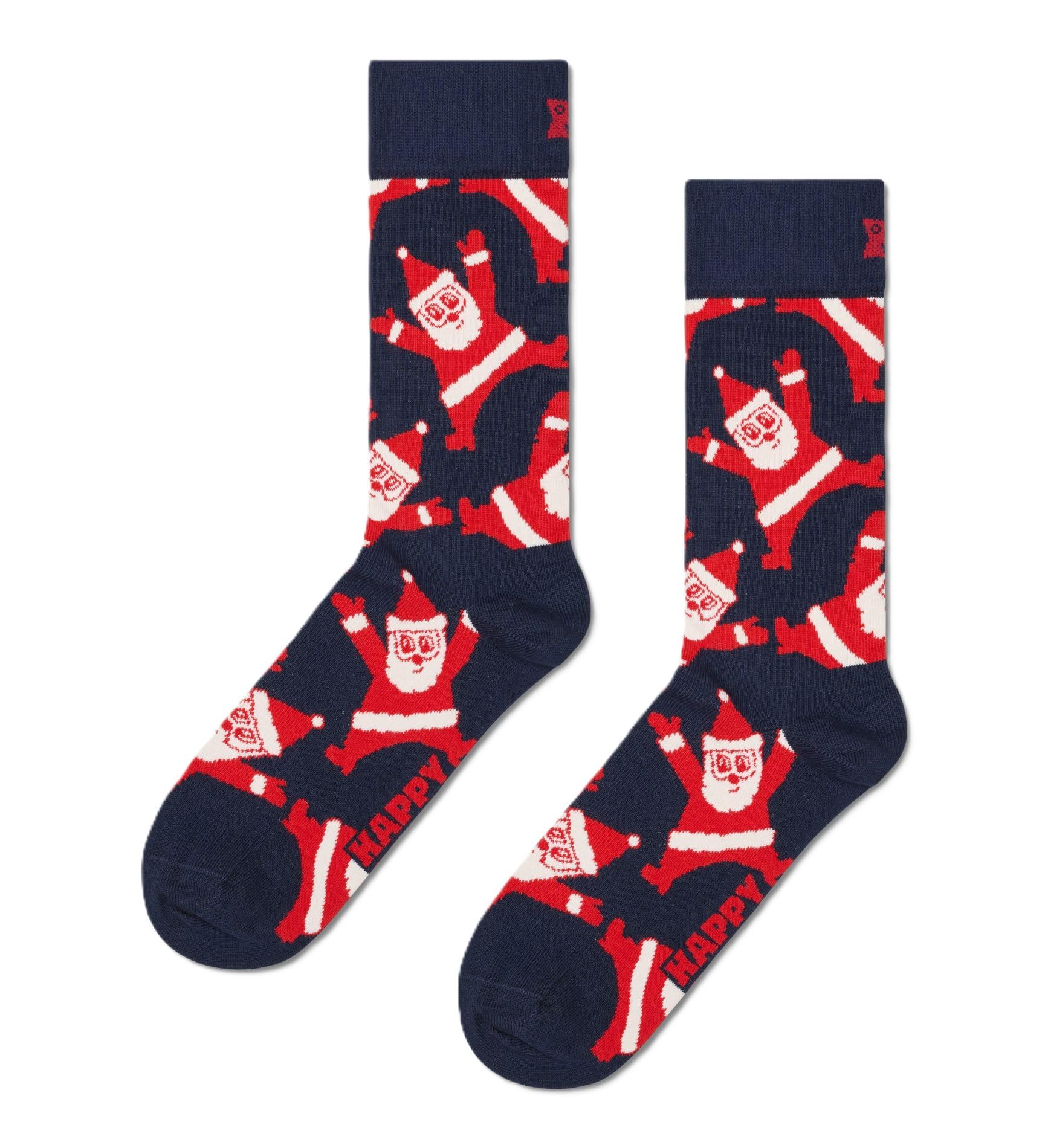 Happy Socks Santa Sock, Navy, 41-46