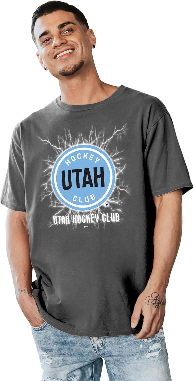 Blue 84 NHL Officially Licensed T-Shirt Ringspun Electric Black