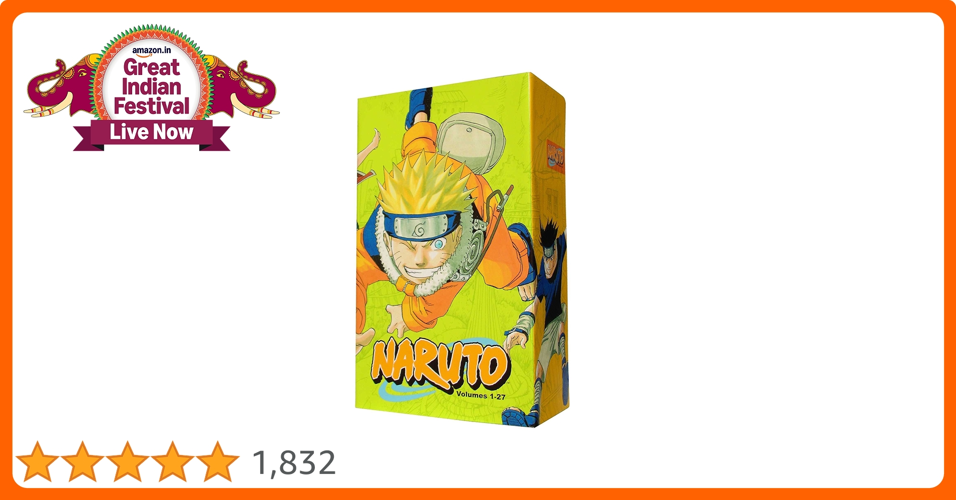 Naruto Box Set Vol 1-27 : Masashi Kishimoto: Amazon.in: Books