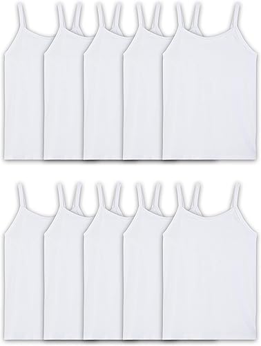 Fruit of the Loom - Camisetas interiores para niñas (camisolas y camisetas sin mangas)