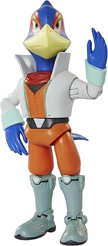 Miniatura 2 de World of Nintendo, Star Fox Falco Lombardi Figura de acción, 4 pulgadas