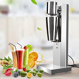 Machine À Milkshake Commerciale, Batteurs sur Socle Commerciaux avec Moteur Haute Vitesse 180 W - 2 Vitesses Réglables, pour Magasin De Thé Au Lait, Café, Magasin De Boissons, Bar À Vin, Maison
