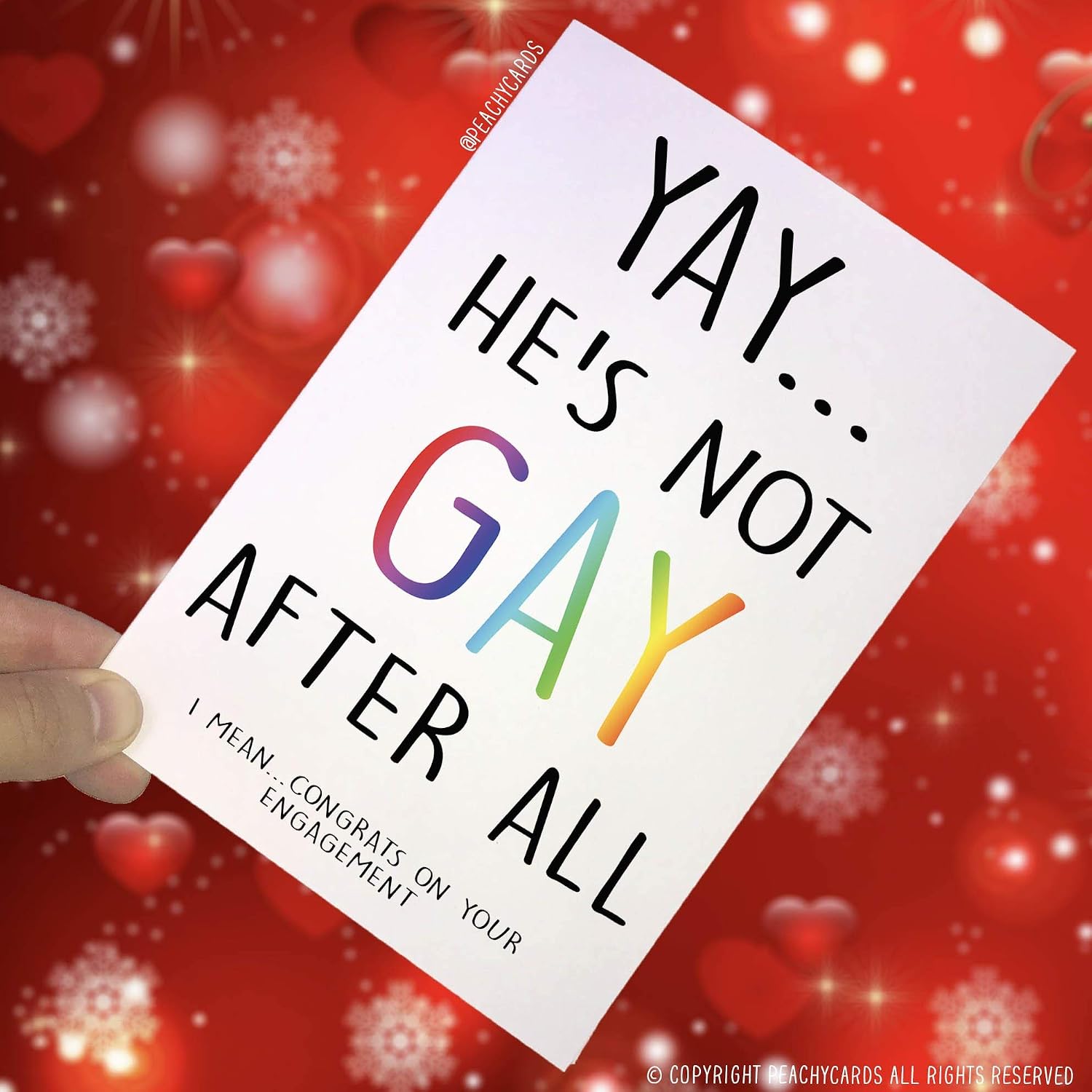 Congratulations Card, Not Gay After All Cards, Engagement Cards - Image 3