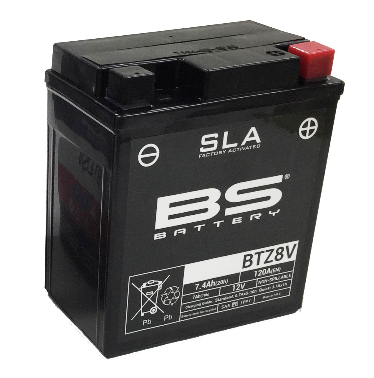 BS BATTERY Batterie SLA sans entretien activé usine - BTZ8V