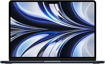 Apple 2022 MacBook Air Laptop with M2 chip: Built for Apple Intelligence, 13.6-inch Liquid Retina Display, 16GB RAM, 256GB SSD Storage, Backlit Keyboard, 1080p FaceTime HD Camera; Midnight EPEAT