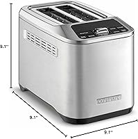 Vista 5 de Cuisinart CPT-520 Tostadora motorizada de 2 rebanadas, acero inoxidable/negro