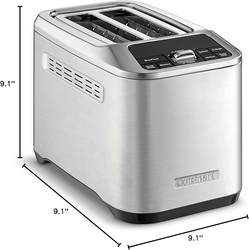 Miniatura 5 de Cuisinart CPT-520 Tostadora motorizada de 2 rebanadas, acero inoxidablenegro