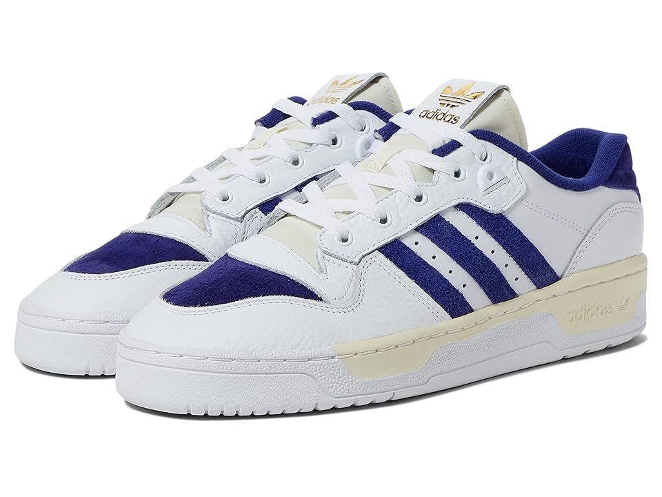 adidas Originals Rivalry Low Premium (Footwear White/Legacy Indigo/Cream White) Men's Shoes INTERNATIONAL SHIPPING