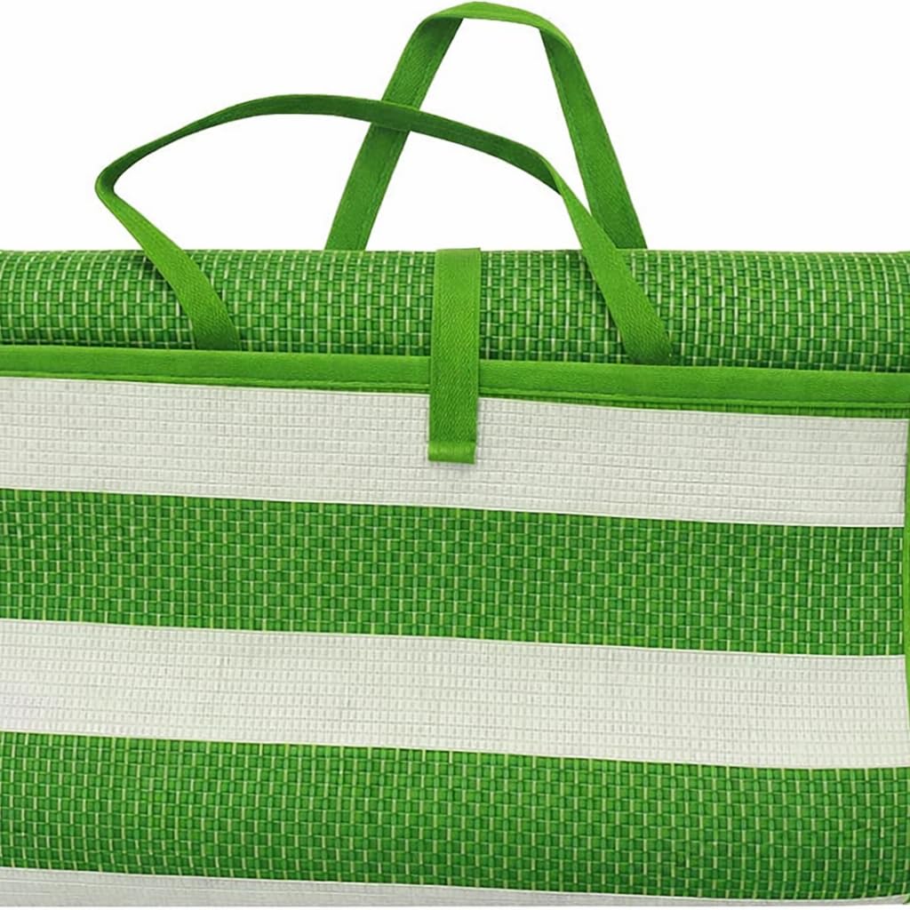 SACAR Stuoia da Spiaggia 90x180 cm Polipropilene Impermeabile Pieghevole Verde