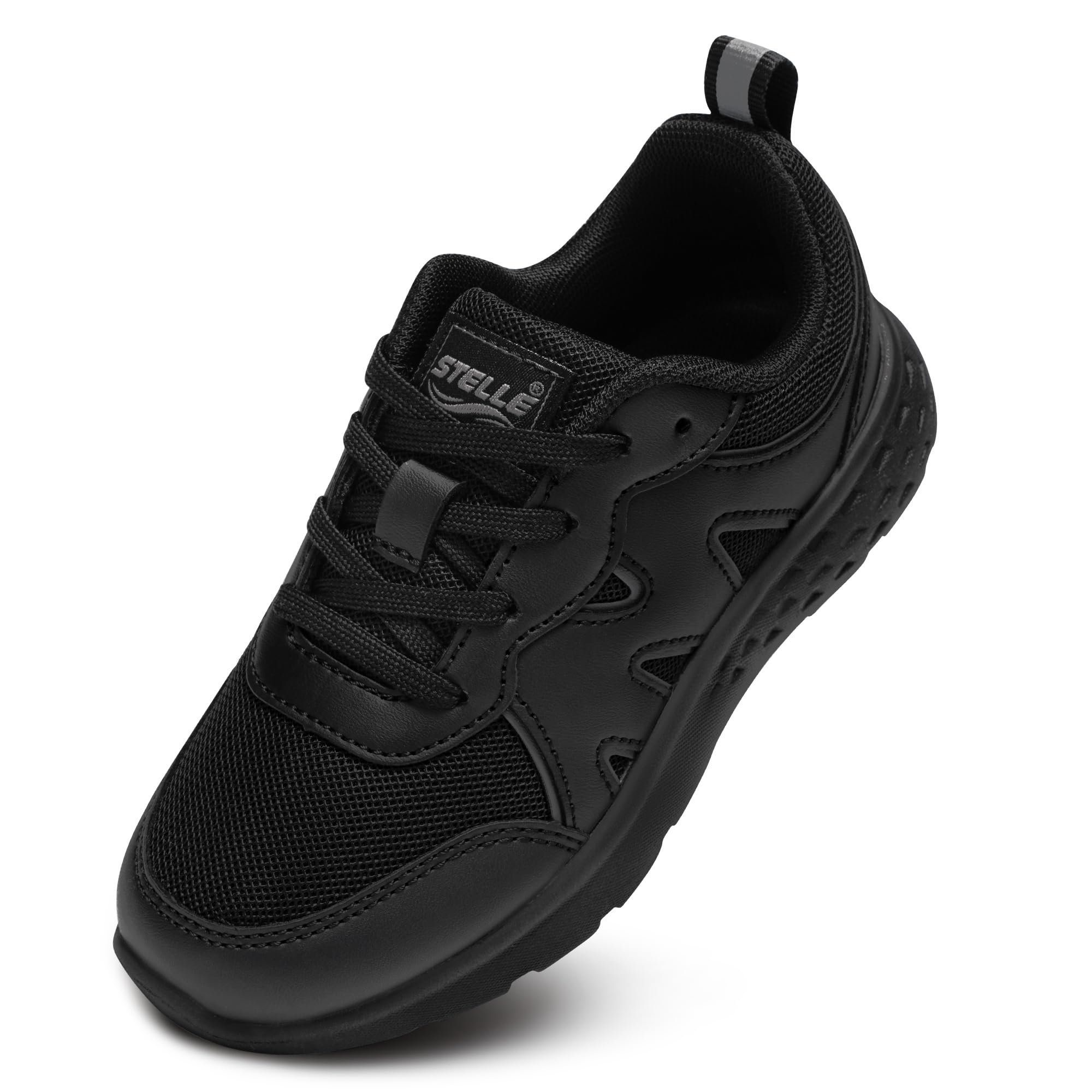 Girls Tennis Shoes Kids Sneakers with DIY Charms Lightweight Athletic Running Shoes with Non-Slip Sole for School Sports Gym and Casual