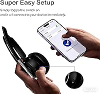 Vista 2 de Auriculares inalámbricos, auriculares Bluetooth con micrófono con cancelación de ruido AI, auriculares Bluetooth V5.2 con dongle USB, base de carga