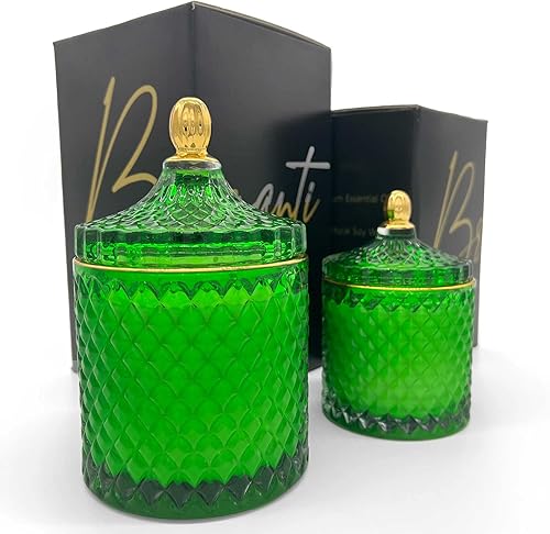 Miniatura 6 de Vela de aromaterapia para el hogar y el baño, Lavish Lavender (salvia blanca y lavanda) Velas de soja altamente perfumadas en tarro de vidrio