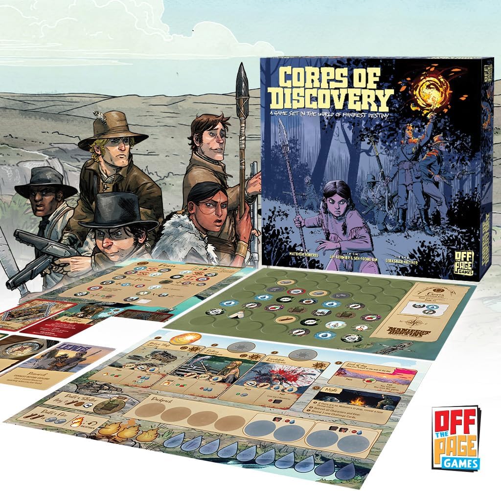 Corps of Discovery – Cooperative Adventure Board Game by Off The Page Games | 1–4 Players | Ages 14+