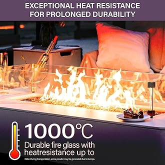 NUPICK 5 Pound Fire Glass, 1/2 Inch Reflective Fire Pit Glass, Tempered Firepit Glass Rock for Propane or Natural Gas, Glass Rocks for Fire Pit Table, Fireplace Glass for Landscaping, Violet