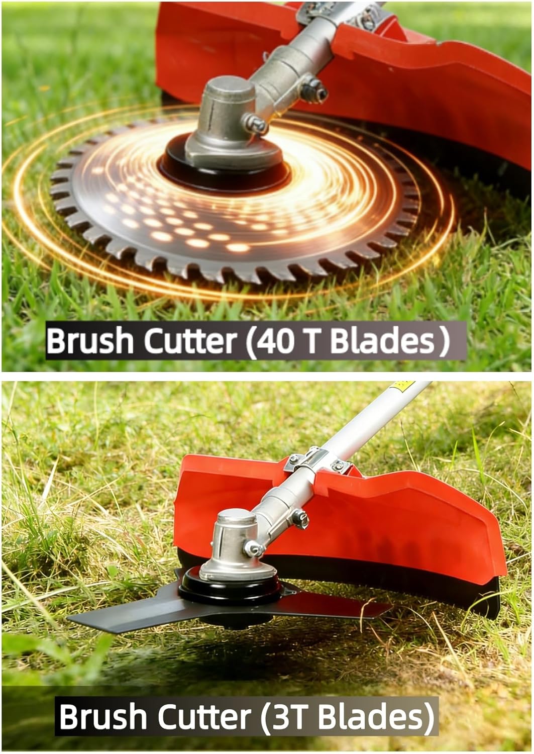 5 in 1 Weed Eater Gas Powered, Multi-Functional Trimming Tools,52CC Gas Hedge Trimmer, Weed Eater, String Trimmer, Brush Cutter, Edger, Pole Saw Chainsaw Pruner with 43.31" Extension Pole Ora
